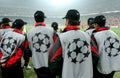 The Milan boys, soccer ball picker, before the match